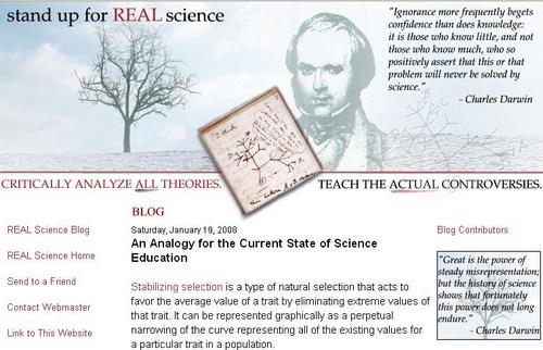 stand up for REAL science blog