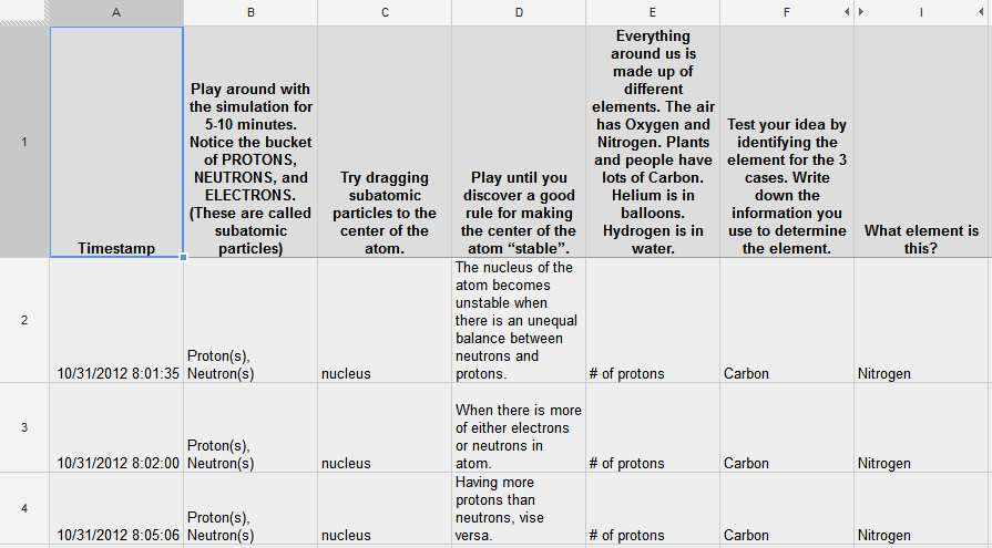 Assessment with Google Forms